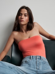 Orange - Haut de soutien-gorge bandeau à maintien invisible - Image 3 de 7