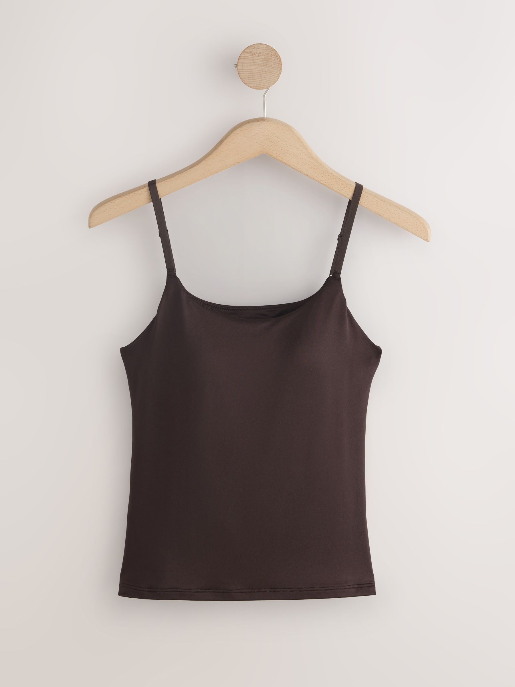 Buy Mocha Brown Hidden Support Micro Cami Bra Top from Next Romania