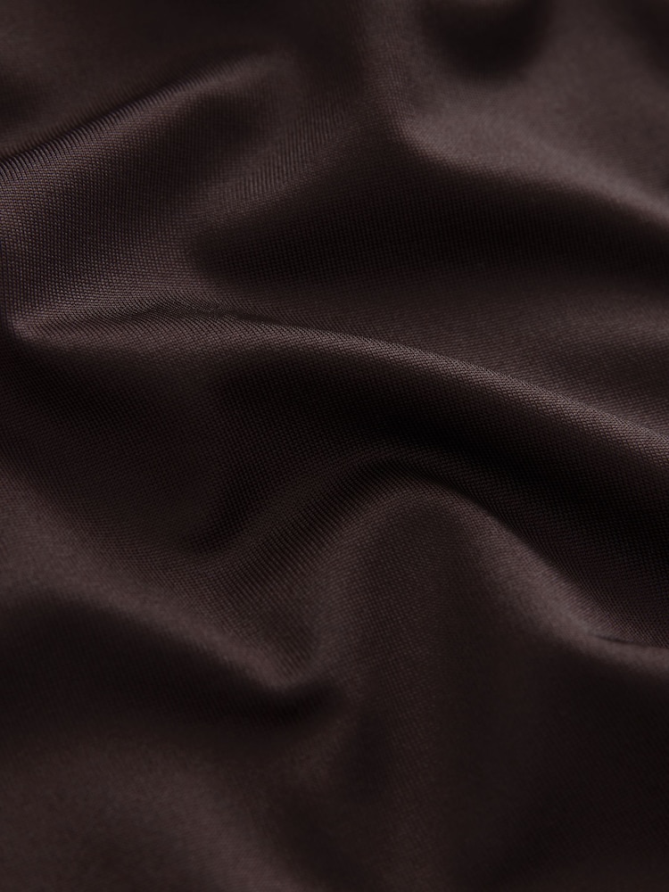 Mocha棕色 - 隱形支撐微纖維吊帶文胸上衣 - 圖片 7/7