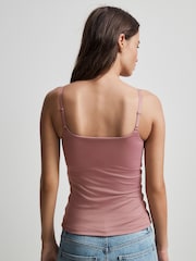 Pink Hidden Support Microfibre Cami Bra Top - Image 4 of 8