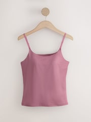 Pink Hidden Support Microfibre Cami Bra Top - Image 6 of 8