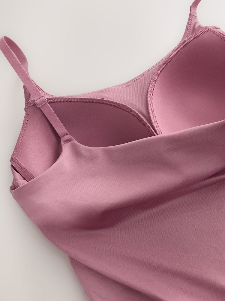 Pink Hidden Support Microfibre Cami Bra Top - Image 8 of 8 Pink Hidden Support Microfibre Cami Bra Top - Image 8 of 8