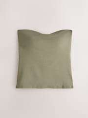 Khaki Green Hidden Support Bandeau Bra Top - Image 5 of 6