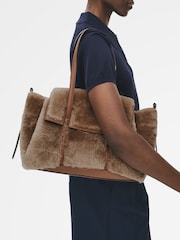 Radley Brown The Chancery Shearling Shoulder Bag - Image 7 of 8