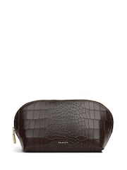 Radley Brown Commute Street Faux Croc Medium  Cosmetic Pouch - Image 1 of 2
