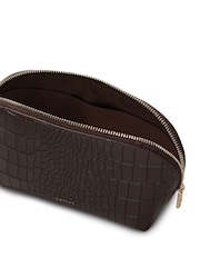 Radley Brown Commute Street Faux Croc Medium  Cosmetic Pouch - Image 2 of 2