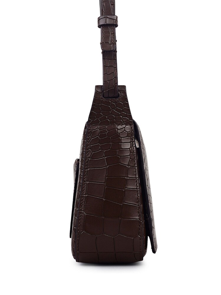Radley Westwell Lane - Faux Croc Small Flapover Cross-Body Brown Bag - Image 5 of 5