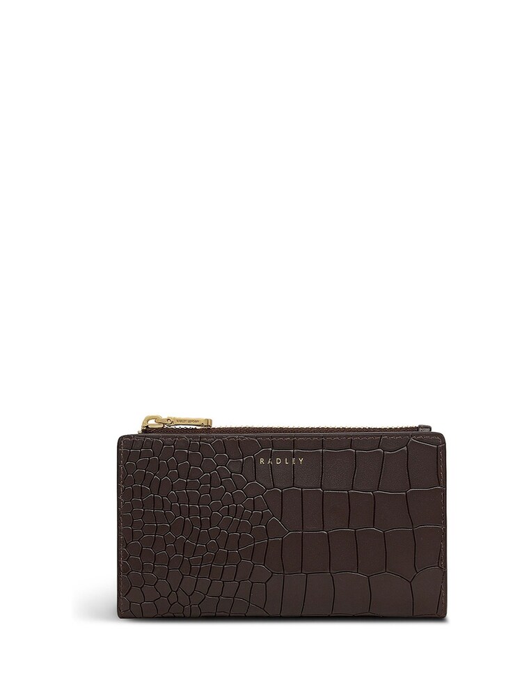 Radley Brown Coin Street Faux Croc Medium Ziptop Purse - Image 1 of 4