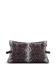 Radley Red Fleet Street Faux Snake Print Large Flapover Clutch - Image 3 of 5