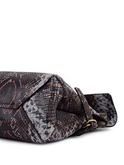 Radley Red Fleet Street Faux Snake Print Large Flapover Clutch - Image 4 of 5