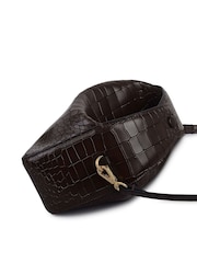 Radley De Beauvoir - Faux Croc Small Ziptop Brown Grab Bag - Image 4 of 5