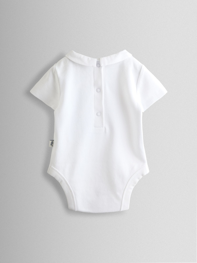 JoJo Maman Bébé Crystal White Embroidered Collar Body - Image 2 of 3