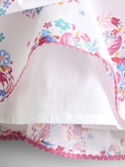 JoJo Maman Bébé White Cross Back Sun Dress - Image 3 of 4