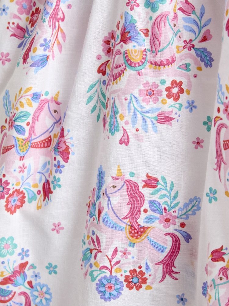 JoJo Maman Bébé White Cross Back Sun Dress - Image 4 of 4