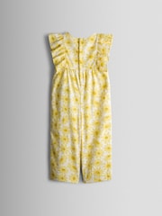 JoJo Maman Bébé Frill Sleeve Jumpsuit - Imaginea 3 din 4