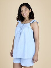 JoJo Maman Bébé Blue Pyjamas - Image 4 of 6