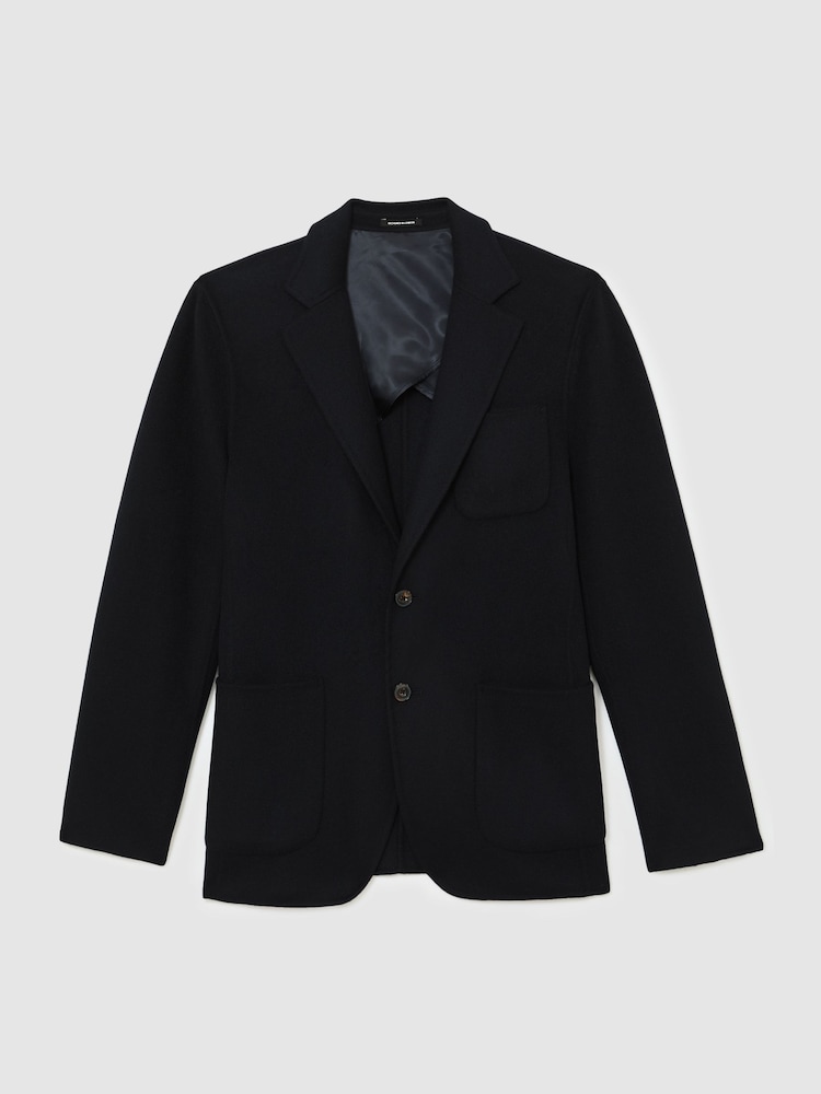 Reiss Joseph Wool-Blend Single-Breasted Blazer Tailored-Fit - תמונה 2 מתוך 9 Reiss Joseph Wool-Blend Single-Breasted Blazer Tailored-Fit - תמונה 2 מתוך 9