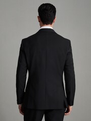 Reiss Black Poker Notch Suit Jacket - Image 4 of 6