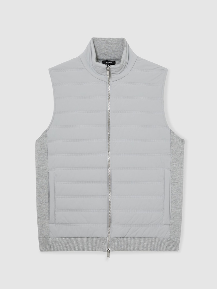 Reiss Soft Grey Newford Gilet - Image 2 of 6 Reiss Soft Grey Newford Gilet - Image 2 of 6
