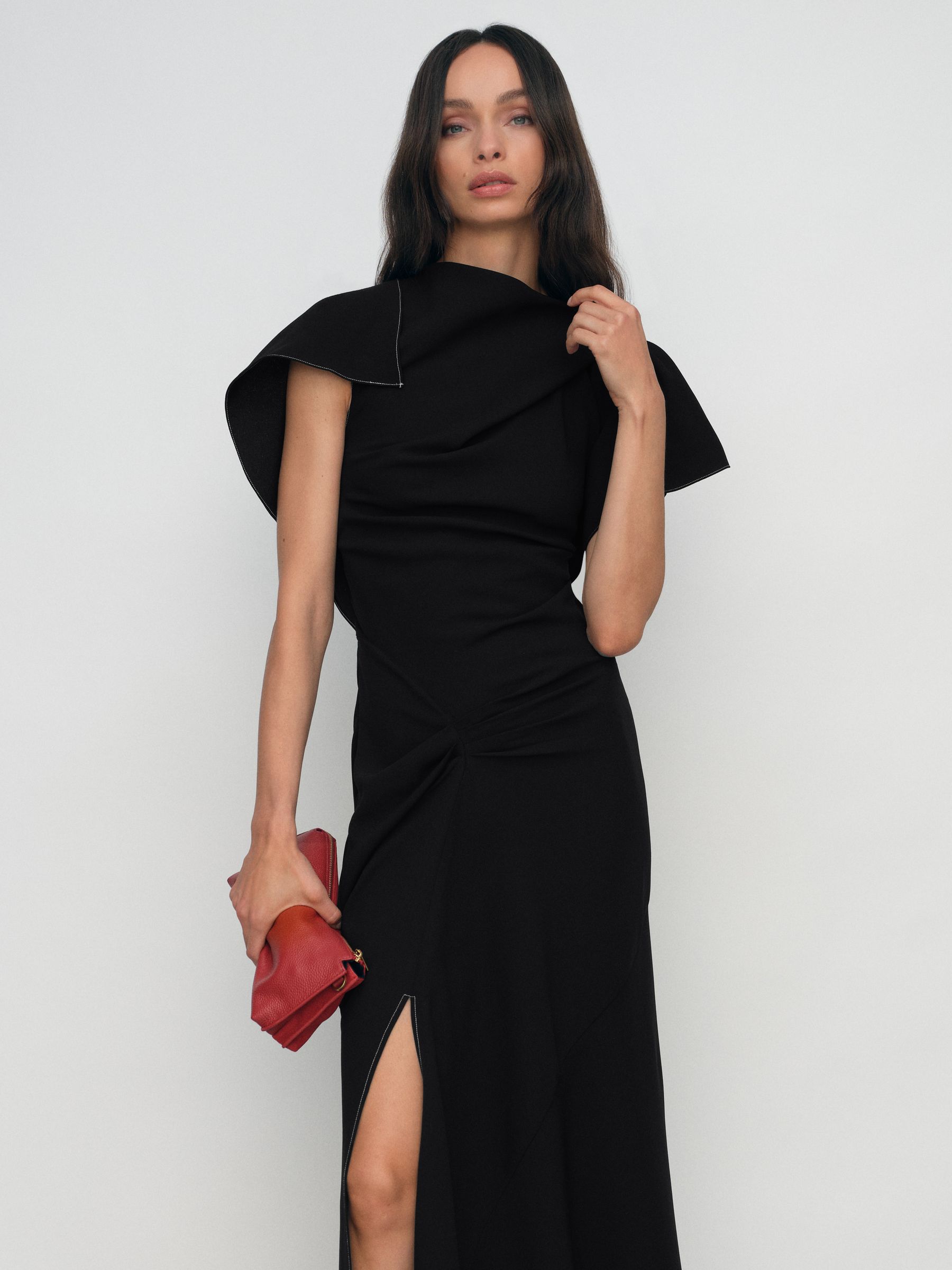 レディースウェア Theredthread S oval pleats dress THEREDTHREAD