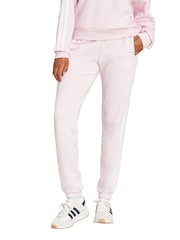 adidas Pink Essentials 3-Stripes French Terry Cuffed Joggers - Image 1 of 5