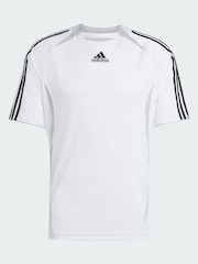 adidas Originals White Teamgeist Adicolor T-Shirt - Image 5 of 5
