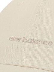 New Balance Cream Womens 6 Panel Linear Logo Hat - Image 3 of 3