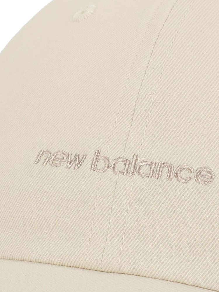 New Balance Cream Womens 6 Panel Linear Logo Hat - Image 3 of 3
