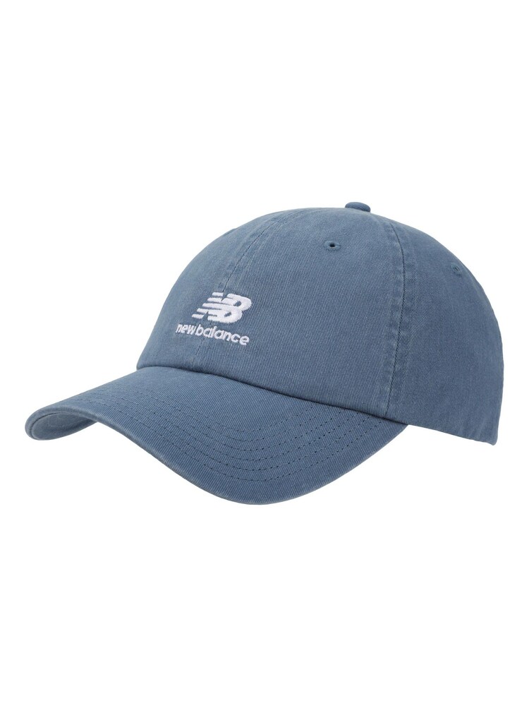 New Balance Blue 6 Panel Flying NB Stacked Logo Hat - Image 1 of 3 New Balance Blue 6 Panel Flying NB Stacked Logo Hat - Image 1 of 3