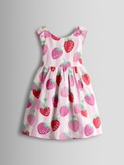 JoJo Maman Bébé Pink Cross Back Sun Dress - Image 1 of 4