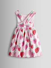 JoJo Maman Bébé Pink Cross Back Sun Dress - Image 2 of 4