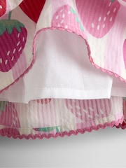 JoJo Maman Bébé Pink Cross Back Sun Dress - Image 4 of 4