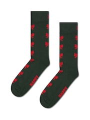 Happy Socks Green 2 Pack Knit And Bow Socks Gift Set - Image 3 of 5
