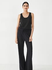 Hush Rich Black Amie Wide Leg Joggers - Image 3 of 4