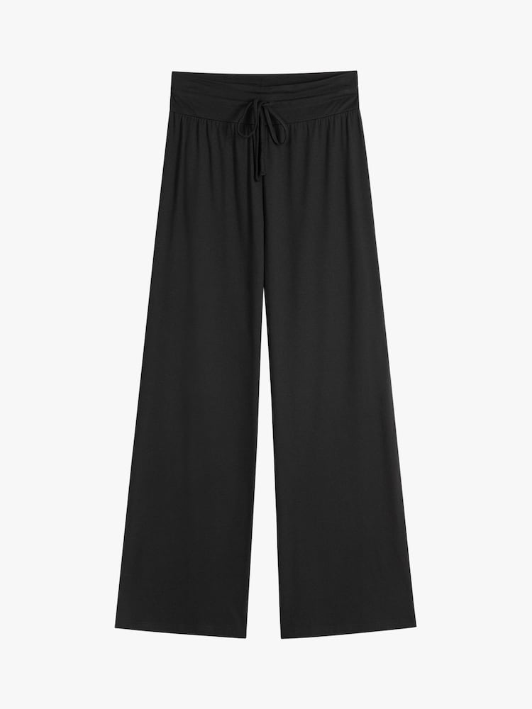 Hush Rich Black Amie Wide Leg Joggers - Image 4 of 4 Hush Rich Black Amie Wide Leg Joggers - Image 4 of 4