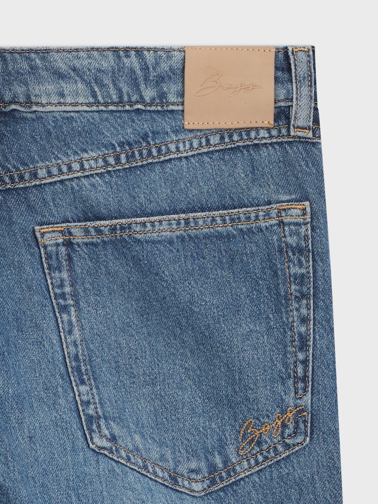 BOSS Balloon Fit Oppbrettet Denim Jeans - Bilde 8 av 8