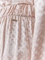 BOSS Natural Satin All Over Print Pyjama Bottoms - Image 5 of 6