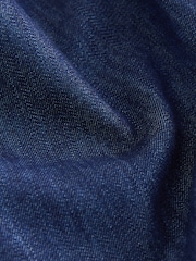 Dark Blue Denim Kaftan Midi Dress - Image 2 of 3