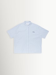 Edwin Blue Toledo Striped Poplin Logo Short Sleeve Shirt - Image 4 of 8