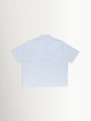 Edwin Blue Toledo Striped Poplin Logo Short Sleeve Shirt - Image 5 of 8