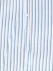 Edwin Blue Toledo Striped Poplin Logo Short Sleeve Shirt - Image 6 of 8