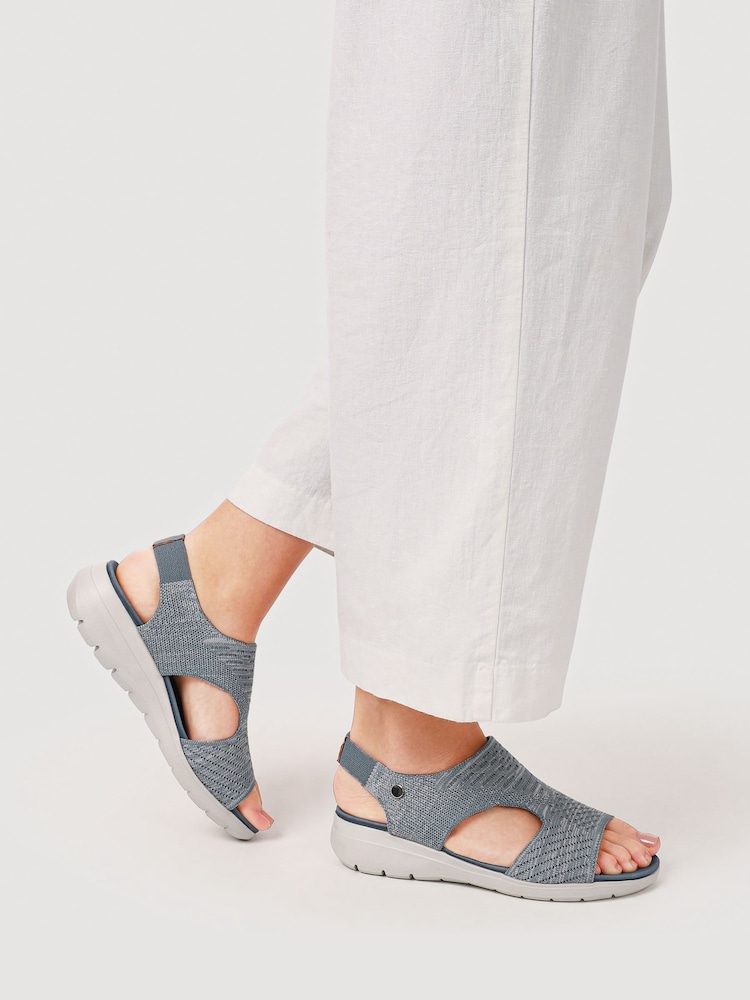 Pavers Blue Cushioned Lightweight Sandals - Image 1 of 5