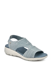 Pavers Blue Cushioned Lightweight Sandals - Image 3 of 5