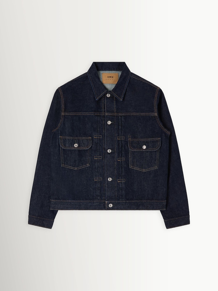 Edwin Blue 14oz Denim Jacket - Image 1 of 4