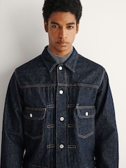 Edwin Blue 14oz Denim Jacket - Image 6 of 10
