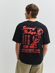 Edwin Black Sorry Tokyo Graphic Print T-Shirt - Image 5 of 8