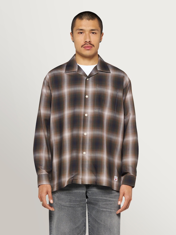 Edwin Brown Hombre Plaid Long Sleeve Shirt - Image 1 of 9