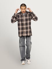Edwin Brown Hombre Plaid Long Sleeve Shirt - Image 4 of 9