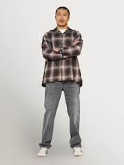 Edwin Brown Hombre Plaid Long Sleeve Shirt - Image 5 of 9