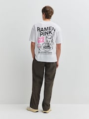 Edwin White Ramen Graphic Print T-Shirt - Image 4 of 8